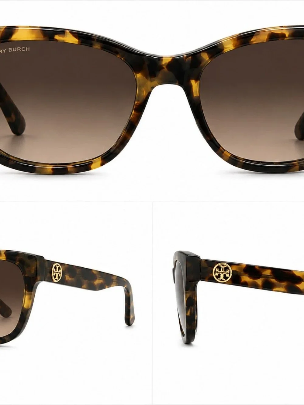 TORY BURCH TY7044 504/13 TORTOISE SUNGLASSES - BROWN GRADIENT LENSES